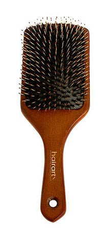 100% Beech Wood Handle Square Paddle Brush