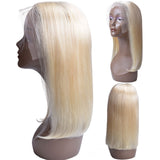 613 Lace Front Wigs Blonde Lace Front Wig Remy Peruvian Hair Bob Wigs Density 150% Wig Lace Wig Human Hair