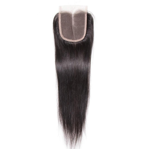 Peruvian Hair Straight Lace Closure Hair Remy Human Hair 4*4