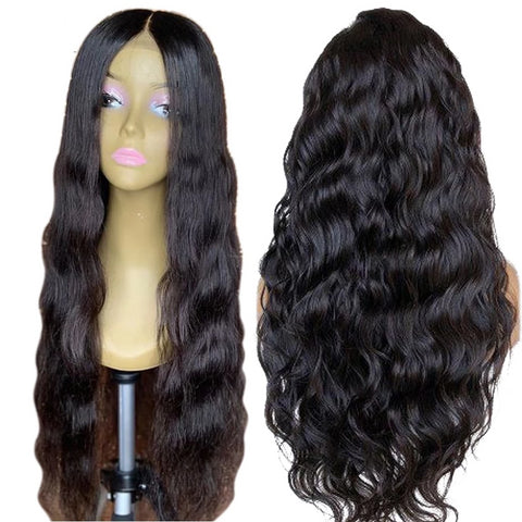 13x6 Deep Part Body Wave Lace Front Wig Peruvian Remy Human Hair Wigs With Baby Hair Pre Placked and Bleached Knots