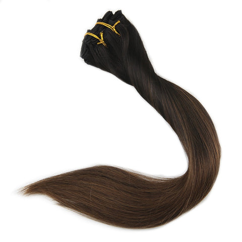 Balayage Color Hair Extensions  1B 4