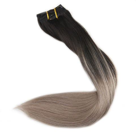 Balayage Color Hair Extensions  1B 18