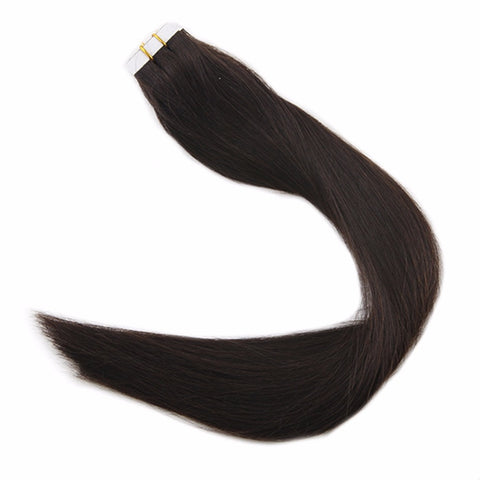 Double Drawn Tape in Hair Extensions Pure Color 50g 20Pcs Colorful Hair Extensions Remy Human Hair Skin Weft Tape ins #2