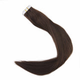 Double Drawn Tape in Hair Extensions Pure Color 50g 20Pcs Colorful Hair Extensions Remy Human Hair Skin Weft Tape ins #4