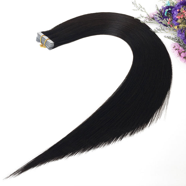 Natural 1B Skin Weft Tape Hair Extensions