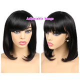 Grace| Short Bob Wig 12" with Full Bangs