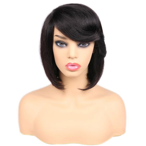 Camila | Short Natural Black Bob Wigs