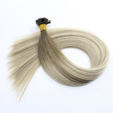 Hot Selling No Shedding Remy Balayage Human Hair Extension  Russian Hair  Pre-bonded Hair