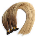 Hot Selling No Shedding Remy Balayage Human Hair Extension  Russian Hair  Pre-bonded Hair