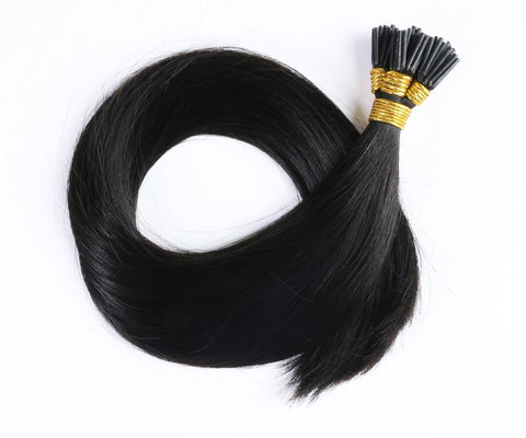 Hair Straight Machine Made Remy Hair Extensions 0.8g/pcs 50pcs/ Set Straight Keratin I Tip Human Hair