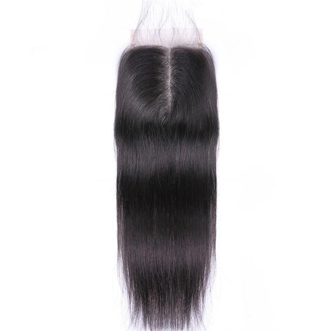 Brazilian Straight Hair Closure Remy Human Hair 4"*4"