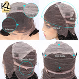 KL Full Lace Human Hair Wigs With Baby Hair Ombre Color 1B/27 Glueless Pre Plucked Hairline Brazilian Remy Hair Wavy Lace Wigs