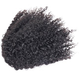 Kinky Curly Ponytail For Women 3B 3C Natural Black Clip In Ponytails Human Hair Extensions Remy
