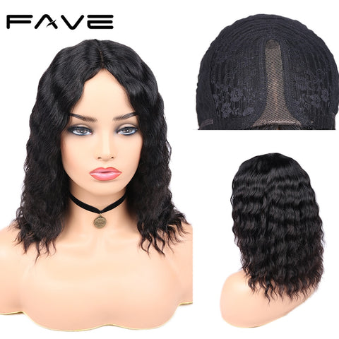 Lace Part Loose Wave Wigs Brazilian 100% Human Remy Hair Wigs 10 inches