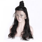 Malaysian Body Wave 360 Lace Frontal Wigs Pre Plucked With Baby Hair