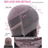 Malaysian Body Wave 360 Lace Frontal Wigs Pre Plucked With Baby Hair