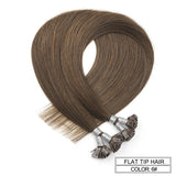 Flat Tip Keratin Pre Bonded Hair #6