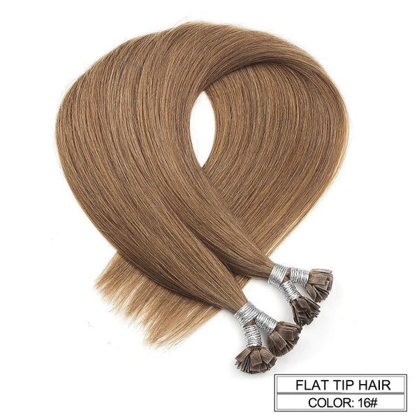 Flat Tip Keratin Pre Bonded Hair# 16