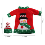 OurWarm Christmas Wine Bottle Covers Plush Faceless Doll Bottle Wrapper Topper Hats Santa Clothes Christmas Decoration for Home