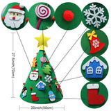 OurWarm DIY Craft Felt Christmas Tree Cone Toddler Baby Gift Xmas Tree Ornaments Christmas Decoration for Home New Year 2018