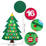 OurWarm DIY Craft Felt Christmas Tree Cone Toddler Baby Gift Xmas Tree Ornaments Christmas Decoration for Home New Year 2018