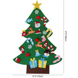 OurWarm DIY Craft Felt Christmas Tree Cone Toddler Baby Gift Xmas Tree Ornaments Christmas Decoration for Home New Year 2018