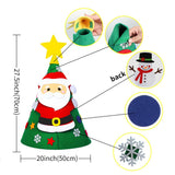 OurWarm DIY Craft Felt Christmas Tree Cone Toddler Baby Gift Xmas Tree Ornaments Christmas Decoration for Home New Year 2018