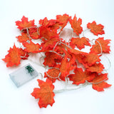 OurWarm Thanksgiving Decorations Maple Leaves Table Runner Fall Garland String Light Garden Flag Harvest Festival Party Supplies
