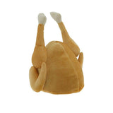 Roasted Turkey Hat Plush Adults Hat Thanksgiving Day Entertaining Christmas Party Quirky Costume Caps