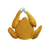 Roasted Turkey Hat Plush Adults Hat Thanksgiving Day Entertaining Christmas Party Quirky Costume Caps