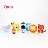 Safari Party Animals Straw 21PCS Paper Straws Jungle Birthday Party Festive Supplies Decoration Paper Drinking Straws Holiday