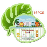 Safari Party Animals Straw 21PCS Paper Straws Jungle Birthday Party Festive Supplies Decoration Paper Drinking Straws Holiday