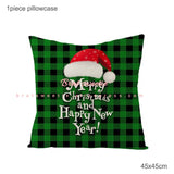 Santa Claus Wine Cap Chair Cover Christmas Dinnerware Table Party Xmas Red Hat Tableware Covers Christmas Decorations for Home