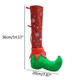 Santa Claus Wine Cap Chair Cover Christmas Dinnerware Table Party Xmas Red Hat Tableware Covers Christmas Decorations for Home