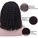 Short Curly BOB Lace Front Human Hair Wigs Pre Plucked With Baby Hair Brazilian Remy Hair Lace Wig For Black Women