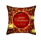 Sofa Car Christmas Cushion Cover for Home 2020 Xmas Ornaments Gifts Christmas Decor Happy New Year Christmas Pillow Case 5z