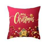 Sofa Car Christmas Cushion Cover for Home 2020 Xmas Ornaments Gifts Christmas Decor Happy New Year Christmas Pillow Case 5z