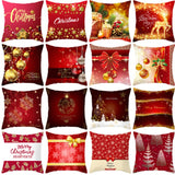 Sofa Car Christmas Cushion Cover for Home 2020 Xmas Ornaments Gifts Christmas Decor Happy New Year Christmas Pillow Case 5z