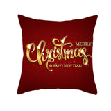 Sofa Car Christmas Cushion Cover for Home 2020 Xmas Ornaments Gifts Christmas Decor Happy New Year Christmas Pillow Case 5z