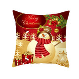Sofa Car Christmas Cushion Cover for Home 2020 Xmas Ornaments Gifts Christmas Decor Happy New Year Christmas Pillow Case 5z