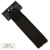 Flat Tip Hair Extensions Human Hair Blonde Machine Remy Hair 14-24" Natural Straight Hair Extensions 1g/1s 50g/package Set 1B