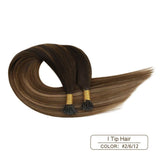 I Tip Human Hair Extensions Machine Remy Keratin Fusion Hair 14-24'' Highlight Color Hair Pre Bonded Extension 0.8g/strand