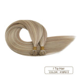 I Tip Human Hair Extensions Machine Remy Keratin Fusion Hair 14-24'' Highlight Color Hair Pre Bonded Extension 0.8g/strand
