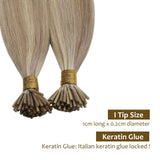 I Tip Human Hair Extensions Machine Remy Keratin Fusion Hair 14-24'' Highlight Color Hair Pre Bonded Extension 0.8g/strand
