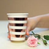 WEIGAO Rose Gold Party Disposable Tableware Champagne Cup Plate Straws 1st Birthday Party Decor Kids Baby Shower Party Supplies